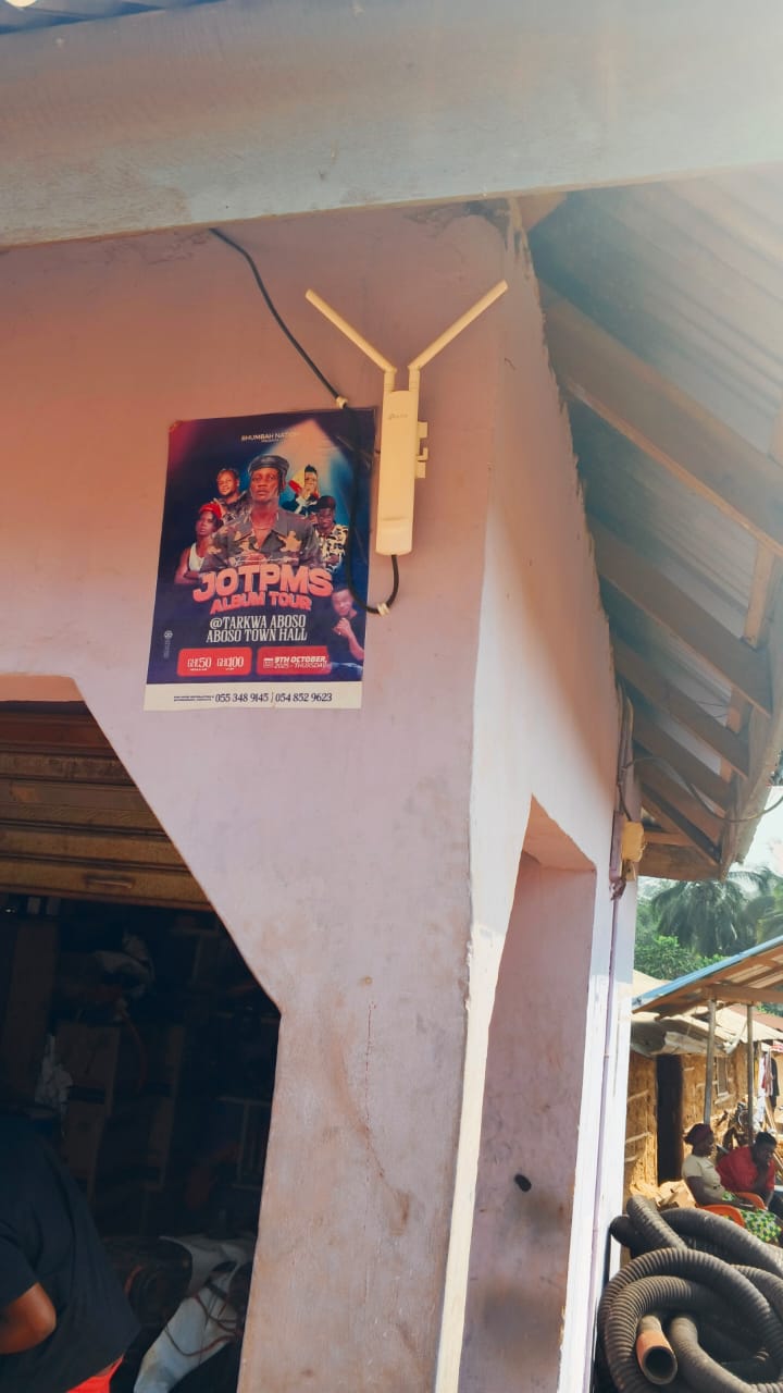 High-Power Wireless Mesh Network Mast Installation